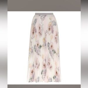 Ted Baker Floral Pleated Skirt size 2 UK